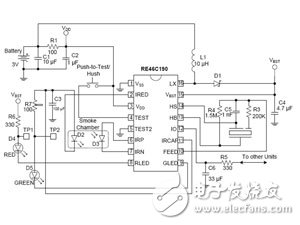 圖1 RE46C190應用電路